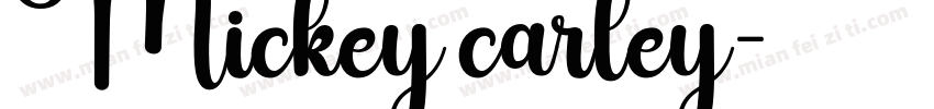 Mickey carley字体转换
